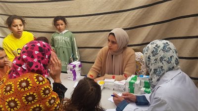 جامعة بنها تنظم قوافل طبية مجانية بقريتي ميت السباع وجزيرة بلى