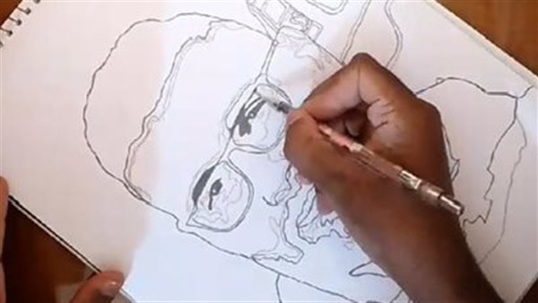 رسمة لـ الصحفي معتز