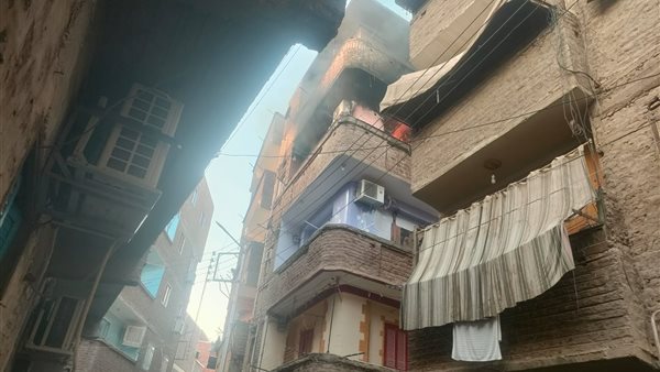 نشوب حريق بوحدة سكنية