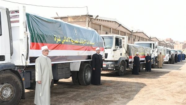 قوافل مساعدات لغزة