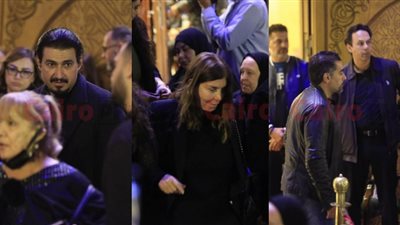 هاني سلامة وميرفت أمين وياسر جلال.. أبرز الحضور في عزاء أشرف عبد الغفور بمسجد الشرطة|صور