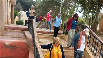 وفد سياحي من ألمانيا يزور المناطق الأثرية بالمنيا