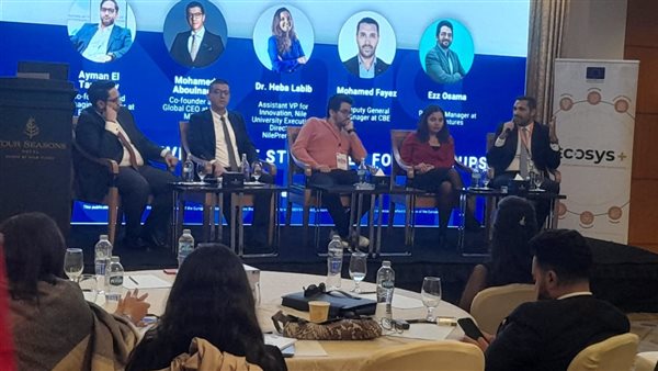 محمد فايز خلال مؤتمر