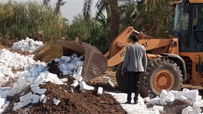 إزالة 147 حالة تعد على الأرض الزراعية بمراكز المنيا