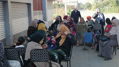 أهالي كفر شكر يتوافدون على اللجان للإدلاء بأصواتهم في الانتخابات الرئاسية | صور 