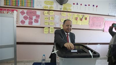 وزير المالية عقب الإدلاء بصوته في انتخابات الرئاسة: لولا الاستقرار ما تحققت التنمية الاقتصادية