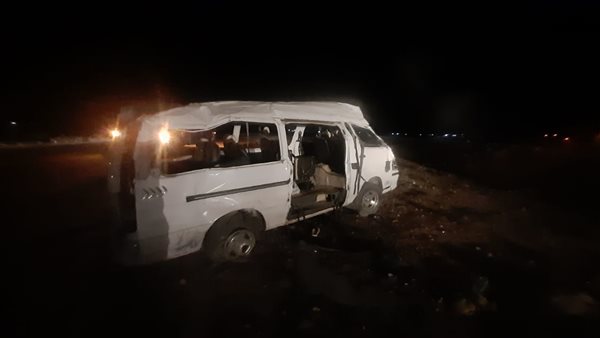 انقلاب ميكروباص بمطروح