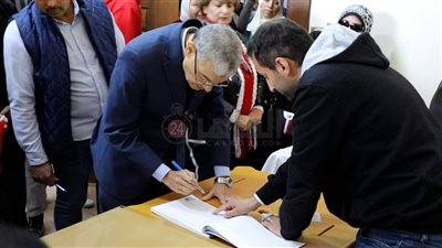 محافظ المنيا يدلي بصوته في الانتخابات الرئاسية 2024