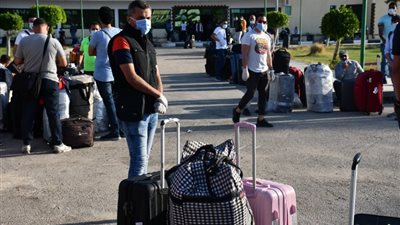 انتهاء فترة الحجر الصحي بمدينة الطالبات جامعة القناة للمصريبن العائدين من الخارج (صور)