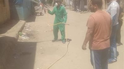 الإسماعيلية تعقم منازل مصابي كورونا بالقنطرة غرب (صور)