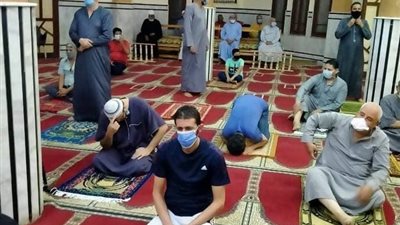 أوقاف القليوبية: التزام المصلين في أول أيام عودة الصلاة بالمساجد