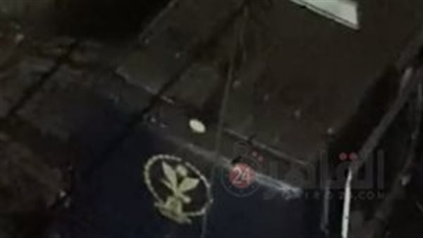 لحظة القبض على المتهمة