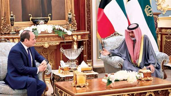 السيسي مع أمير الكويت