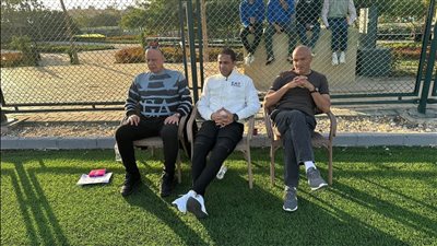 الجهاز الفني لمنتخب الناشئين يحضر مباراة زد وإنبي مواليد 2008