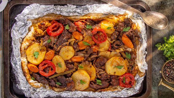 طريقة عمل ورقة اللحمة