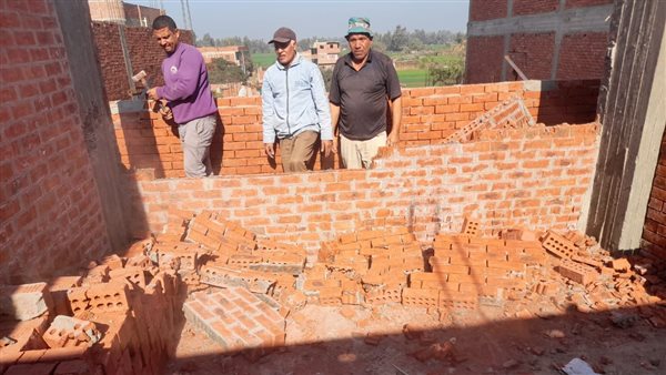 إزالة تعديات في المنوفية