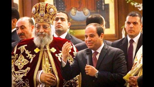 السيسي في الكنيسة