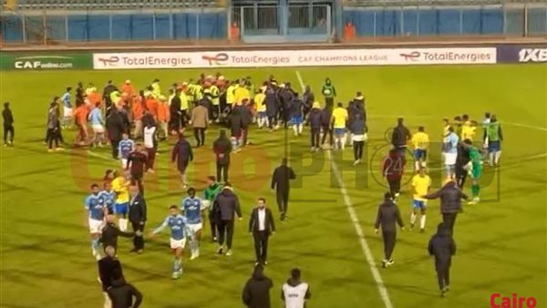 مناوشات لاعبي بيراميدز