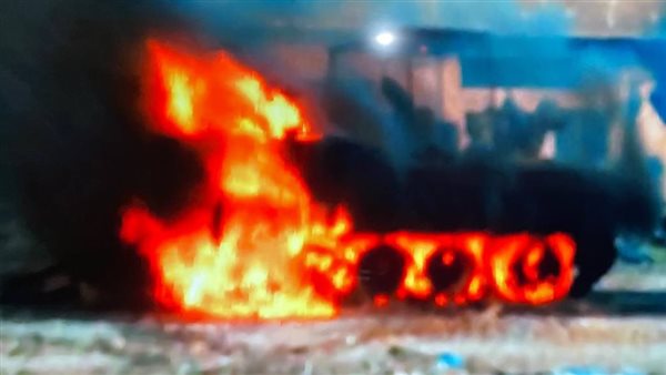 دبابة إسرائيلية مدمرة