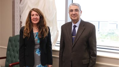 وزير الكهرباء يستقبل سفيرة الولايات المتحدة الأمريكية لبحث سبل التعاون