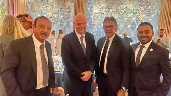 وفد الأهلي مع إنفانتينو