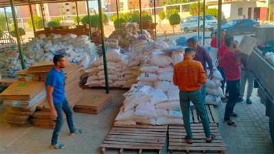 من المنوفية هنا غزة.. خروج عشرات الأطنان من المساعدات لإغاثة الشعب الفلسطيني