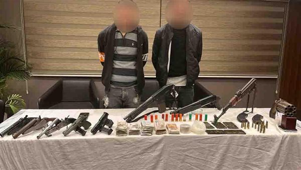 المتهمين والمضبوطات