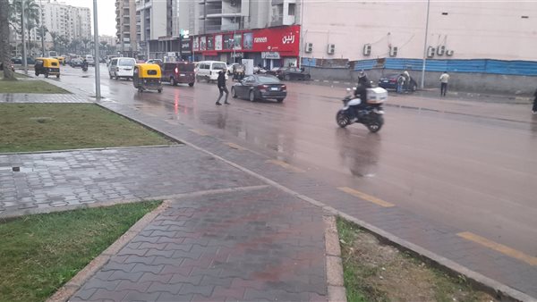 هطول أمطار على الإسكندرية