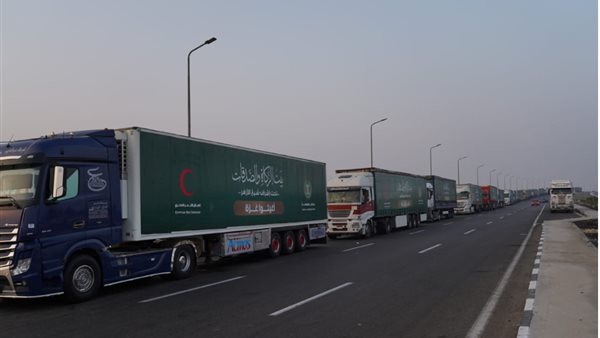 انطلاق 50 شاحنة بـ