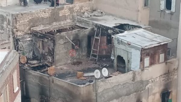 حريق منزل بالإسكندرية