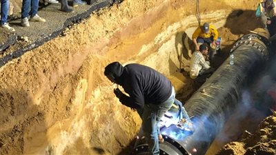 رئيس جهاز العبور: كسر مفاجئ جديد بالخط الرئيسي تسبب في تأخر عودة المياه للمدينة