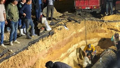 جهاز العبور: عودة مياه الشرب تدريجيًا بعد إصلاح الكسر الثاني للخط الرئيسي