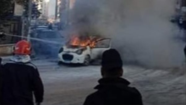 تفحم سيارة ملاكي