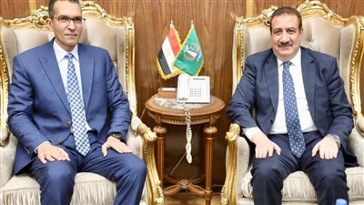 محافظ المنوفية يلتقي نائب رئيس هيئة الاستعلامات لبحث التعاون المشترك