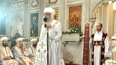 البابا تواضروس الثاني يترأس قداس عيد الميلاد بالعاصمة الإدارية 