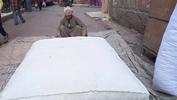 تنجيد القطن بأسيوط