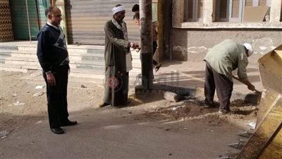 حملات مكبرة لرفع الإشغالات بحرم الطريق العام بمراكز المنيا استعدادا للاحتفال بعيد الميلاد المجيد