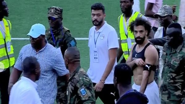 محمد صلاح خلال مباراة