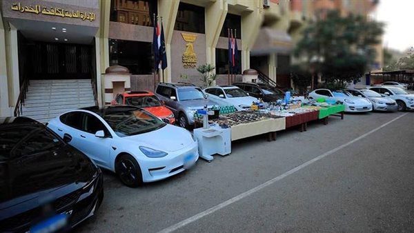 المواد المخدرة المضبوطة