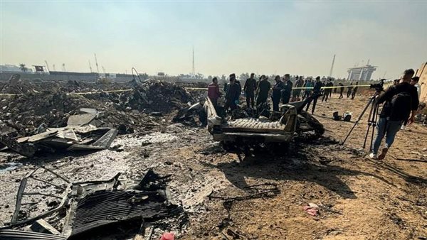 آثار القصف في بغداد