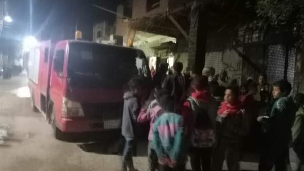 حريق مخزن خردة في