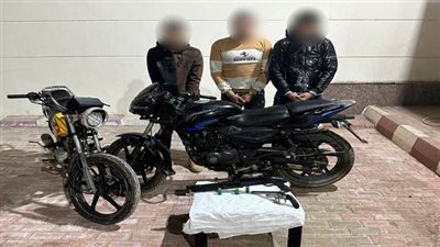 دافع عن دراجته النارية فأصيب بعيار ناري.. الأمن يضبط 3 لصوص اعتدوا على عامل بالقناطر الخيرية