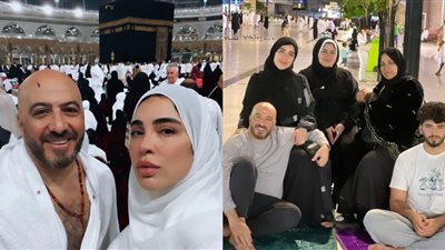 بعد شائعات الطلاق.. مجدي الهواري يؤدي مناسك العمرة رفقة زوجته دنيا عبد المعبود وأولاده