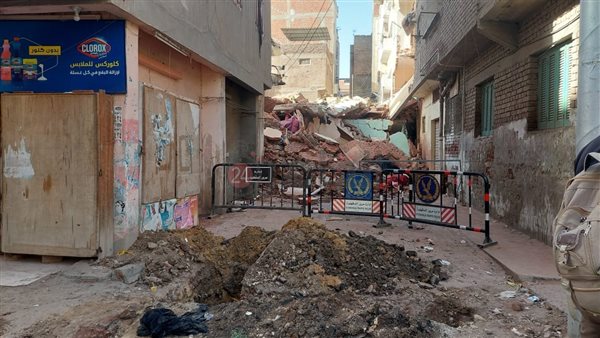 انهيار عقار في الدقهلية