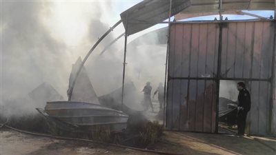 السيطرة على حريق مخزن زيوت بأسوان دون إصابات