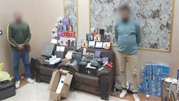 المتهمين والمضبوطات