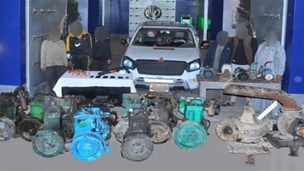 المتهمين والمضبوطات