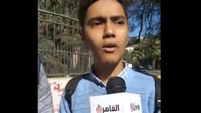 سهل والنحو كان محتاج تركيز.. آراء طلاب الصف الثاني الثانوي في امتحان اللغة العربية بالجيزة