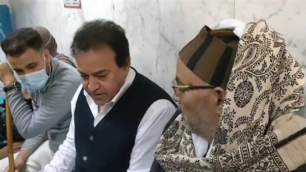 وزير الصحة أثناء