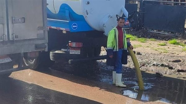 كسر بماسورة مياه